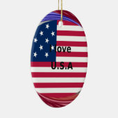 IK HOUD VAN DE VS KERAMISCH ORNAMENT (Rechts)