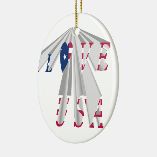 IK HOUD VAN DE VS KERAMISCH ORNAMENT (Links)