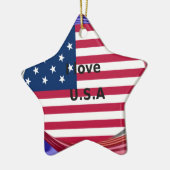 IK HOUD VAN DE VS KERAMISCH ORNAMENT (Links)