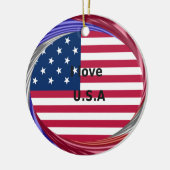 IK HOUD VAN DE VS KERAMISCH ORNAMENT (Links)