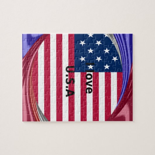 IK HOUD VAN DE VS LEGPUZZEL (Horizontaal)