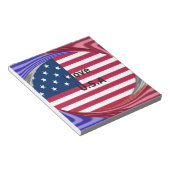 IK HOUD VAN DE VS NOTITIEBLOK (Schuin)