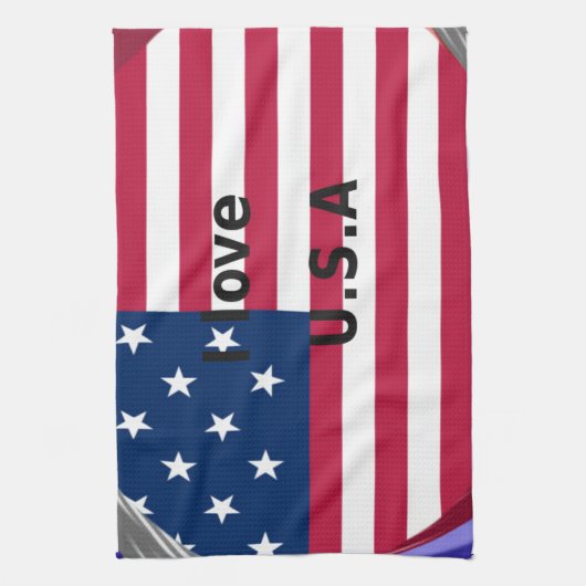 IK HOUD VAN DE VS THEEDOEK (Verticaal)