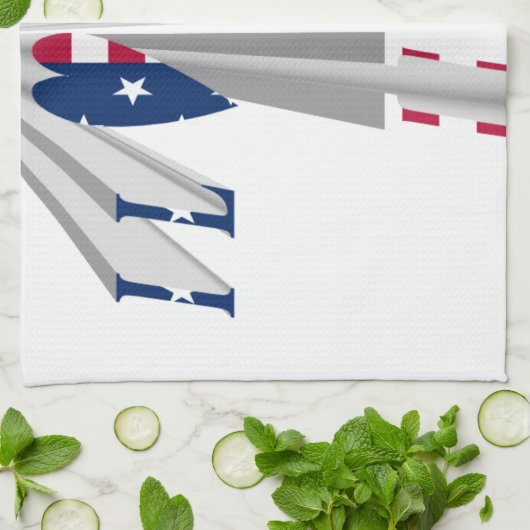 IK HOUD VAN DE VS THEEDOEK (Gevouwen)