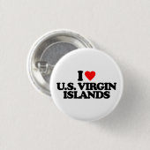 IK HOUD VAN DE VS VIRGIN-EILANDEN RONDE BUTTON 3,2 CM (Voorkant /achterkant)