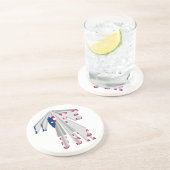 IK HOUD VAN DE VS ZANDSTEEN ONDERZETTER (Zijkant)