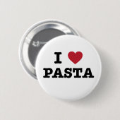 Ik houd van Deegwaren Ronde Button 5,7 Cm (Voorkant /achterkant)