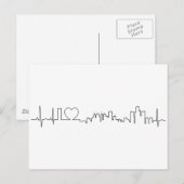 Ik houd van Detroit in een buitengewone ecgstijl Briefkaart (Voorkant / Achterkant)