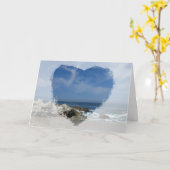 Ik houd van Dit Strand; Gelukkig Moederdag Kaart (Gele Bloem)