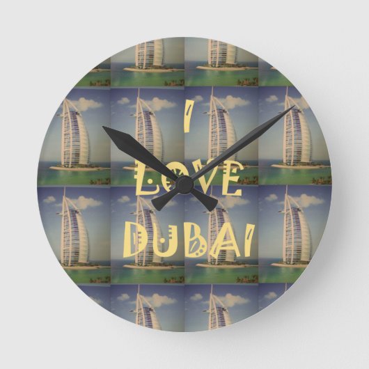 Ik houd van Doubai Ronde Klok (Voorkant)
