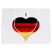 Ik houd van Duitsland Duitse vlag Groot Cadeauzakje (Voorkant)