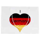 Ik houd van Duitsland Duitse vlag Groot Cadeauzakje (Achterkant)