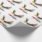 Ik houd van Eagles Cadeaupapier (Hoek)