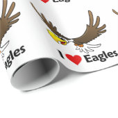 Ik houd van Eagles Cadeaupapier (Rol Hoek)