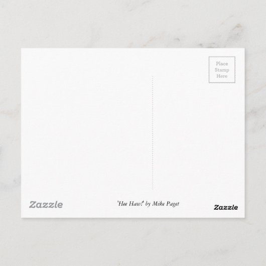 Ik houd van Ezels! Briefkaart (Achterkant)