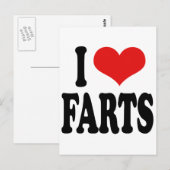 Ik houd van Farts Briefkaart (Voorkant / Achterkant)