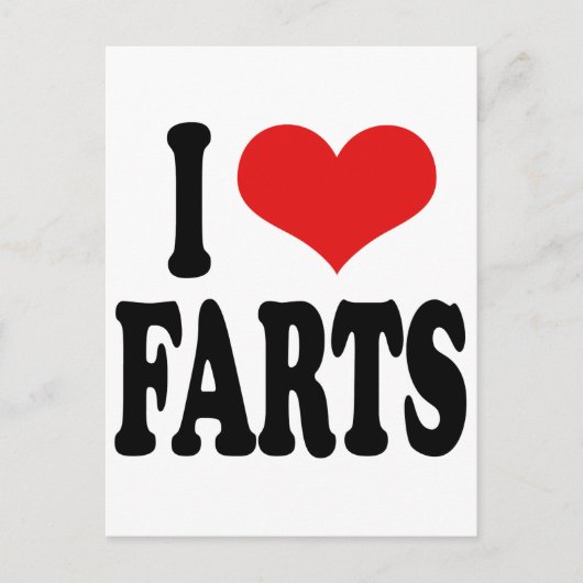 Ik houd van Farts Briefkaart (Voorkant)