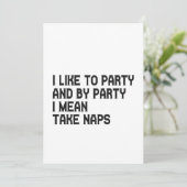 Ik Houd van Feesten en met Feesten bedoel ik Slape Kaart (Staand voorkant)