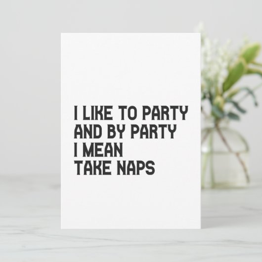 Ik Houd van Feesten en met Feesten bedoel ik Slape Kaart (Staand voorkant)