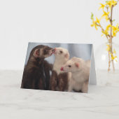 Ik houd van Fretten Kaart (Gele Bloem)