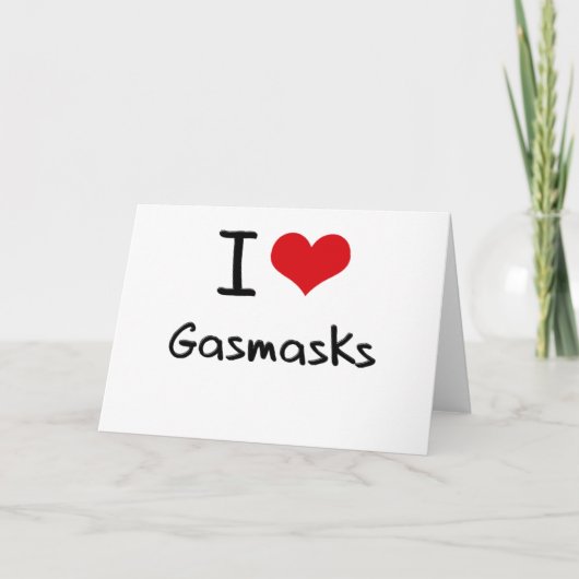 Ik houd van Gasmasks Kaart (Voorkant)