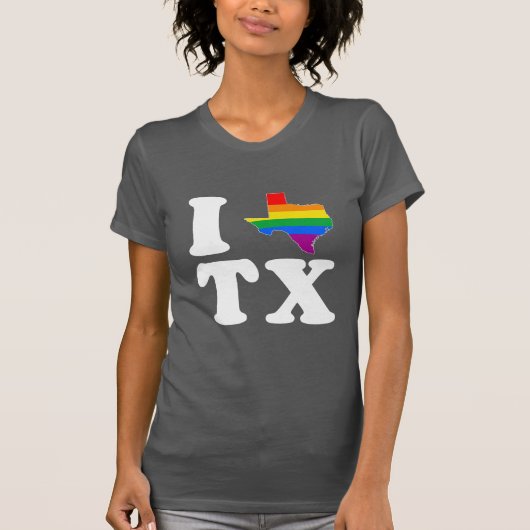 IK HOUD VAN GAY TEXAS - WITTE -.png T-shirt (Voorkant)
