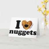 Ik houd van goudklompjes kaart (Gele Bloem)