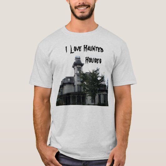IK HOUD VAN HAUNTED HUUSS T-SHIRT (Voorkant)