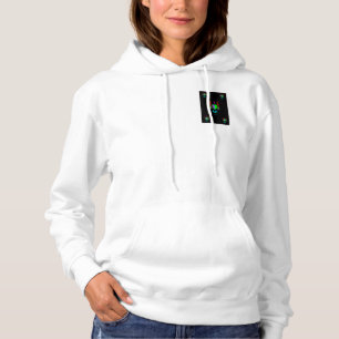 Ik houd van het Witte Pit Hoodie van de Vrouwen