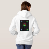 Ik houd van het Witte Pit Hoodie van de Vrouwen (Achterkant volledig)
