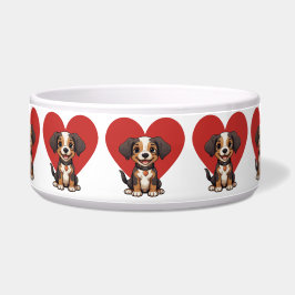 Ik houd van honden voerbakje