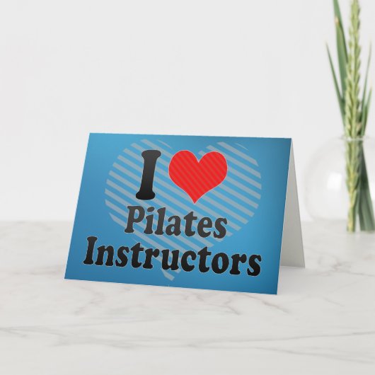 Ik houd van Instructeurs Pilates Kaart (Voorkant)