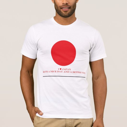 Ik houd van Japan heb de T-shirt van de Dag van (Voorkant)