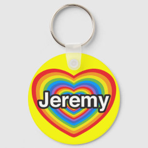 Ik houd van Jeremy. Ik houd van u Jeremy. Hart Sleutelhanger