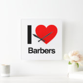 ik houd van kappers vierkante klok (Huis)