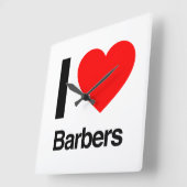 ik houd van kappers vierkante klok (Hoek)