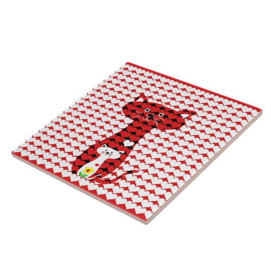 Ik houd van Katten Tegeltje (Zijkant)