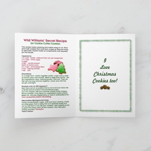 Ik houd van Kerstman Feestdagen Kaart (Binnen)