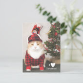 Ik houd van Kerstmis! Feestdagenkaart (Staand voorkant)