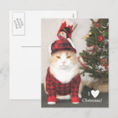 Ik houd van Kerstmis! Feestdagenkaart (Voorkant / Achterkant)