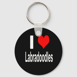 Ik houd van Labradoodles Sleutelhanger