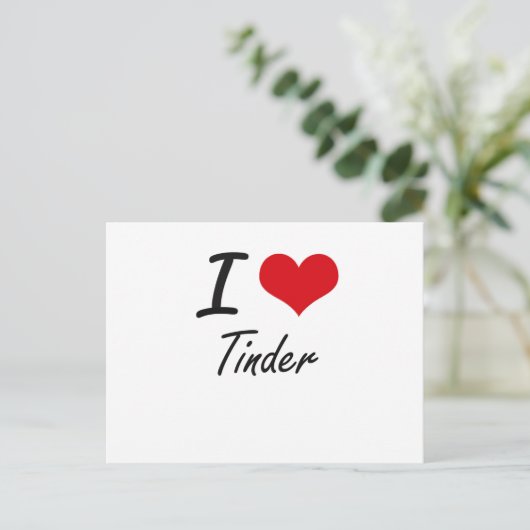 Ik houd van Licht ontvlambare stof Briefkaart (Staand voorkant)