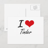 Ik houd van Licht ontvlambare stof Briefkaart (Voorkant / Achterkant)