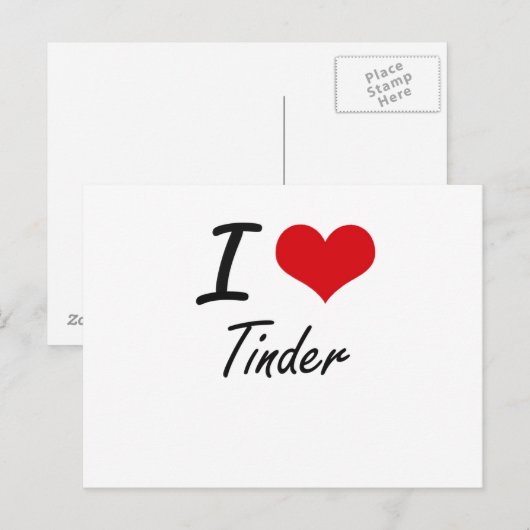 Ik houd van Licht ontvlambare stof Briefkaart (Voorkant / Achterkant)