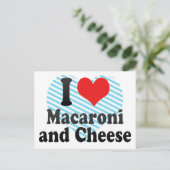Ik houd van Macaroni+en Kaas Briefkaart (Staand voorkant)