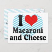 Ik houd van Macaroni+en Kaas Briefkaart (Voorkant / Achterkant)