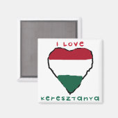 Ik houd van Magneet Keresztanya (Voorkant / Achterkant)
