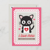 Ik houd van Miauw! door het Briefkaart van (Voorkant / Achterkant)