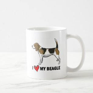 Ik houd van mijn beagle koffiemok