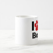 Ik houd van mijn beagle koffiemok (Center)